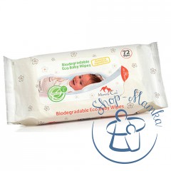 Влажные органические салфетки Mommy Care для младенцев с алоэ, лавандой и ромашкой (72 шт) 952171