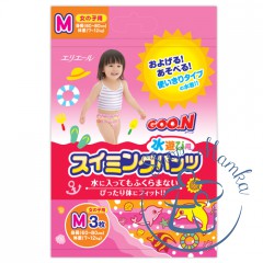 Трусики-подгузники для плавания Goo.N для девочек 7-12 кг, ростом 60-80 см (размер M, 3 шт)
