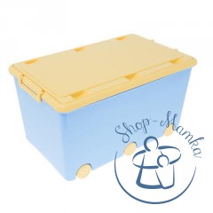 Ящик для игрушек tega chomik ik-008 (light blue-yellow)
