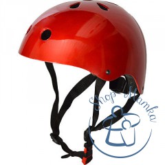 Шлем детский Kiddi Moto красный металлик, размер S 48-53см