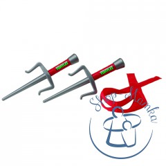 Набор игрушечного оружия серии черепашки-ниндзя - боевое снаряжение рафаэль (2 кинжала-сай, бандана)