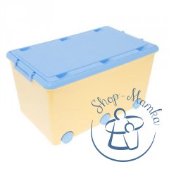 Ящик для игрушек tega chomik ik-008 (yellow-light blue)